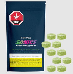 Edison Multipack of 5, Sonics Kiwi Berry Burst Gummy - Sativa