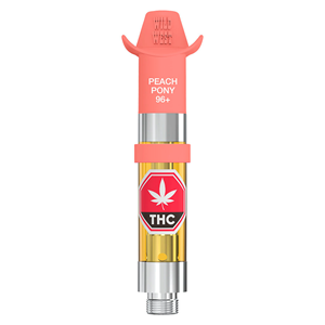 Wild West 96+ Peach Pony Liquid Diamond 0.95g Prefilled Vape Cartridge - Hybrid